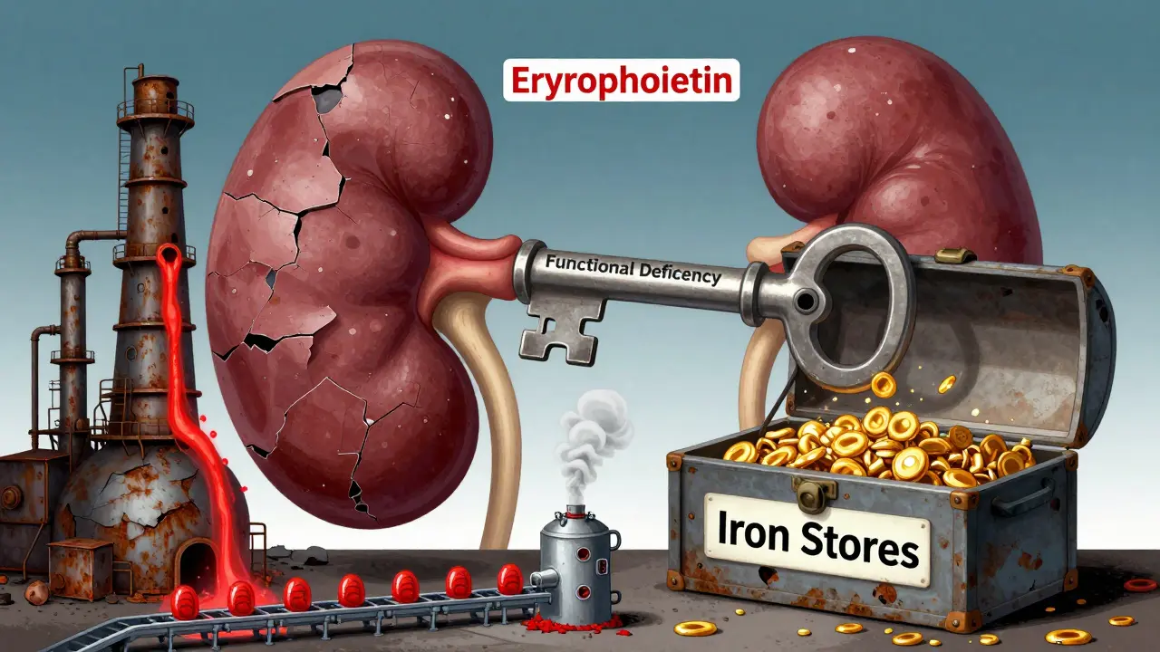 Anemia in Kidney Disease: How Erythropoietin and Iron Therapy Work Together